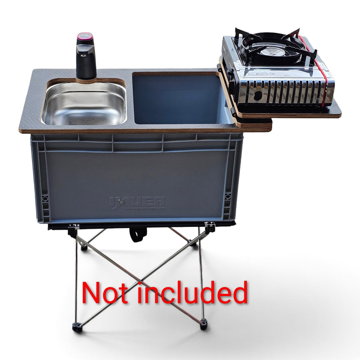 NEW Vangear NEO-SINK-BOX campervan kitchen-with eurobox-(NOT including stove) - Vangear UK