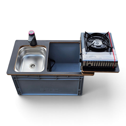 NEW Vangear NEO-SINK-BOX campervan kitchen-with eurobox-(NOT including stove) - Vangear UK
