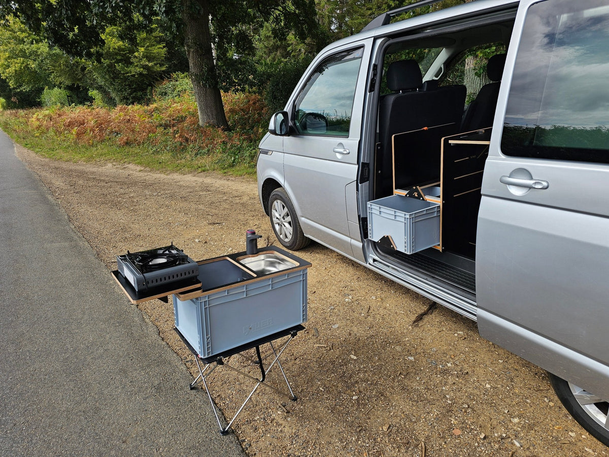 NEW Vangear NEO-SINK-BOX campervan kitchen-with eurobox-(Not including stove, legs or NEO-Stand) - Vangear UK