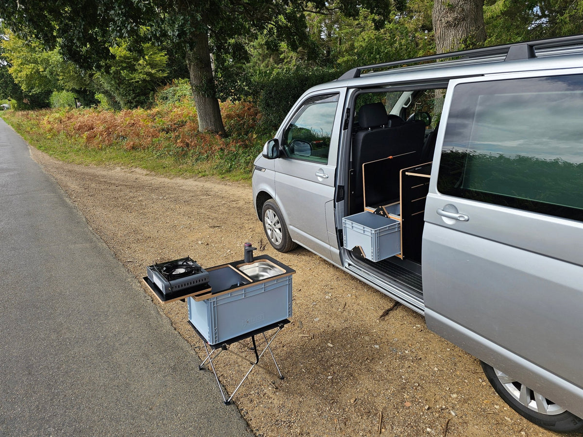NEW Vangear NEO-SINK-BOX campervan kitchen-with eurobox-(Not including stove, legs or NEO-Stand) - Vangear UK