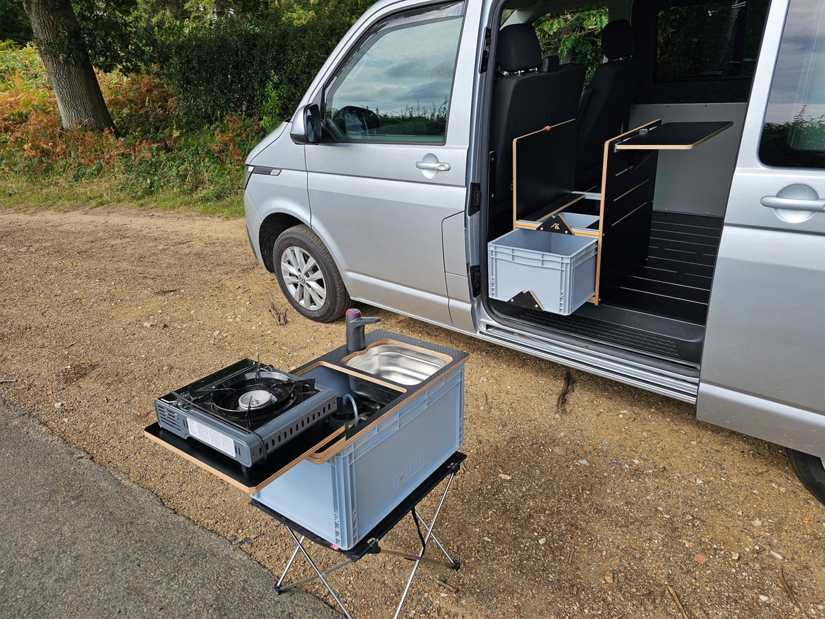 NEW Vangear NEO-SINK-BOX campervan kitchen-with eurobox-(Not including stove, legs or NEO-Stand) - Vangear UK