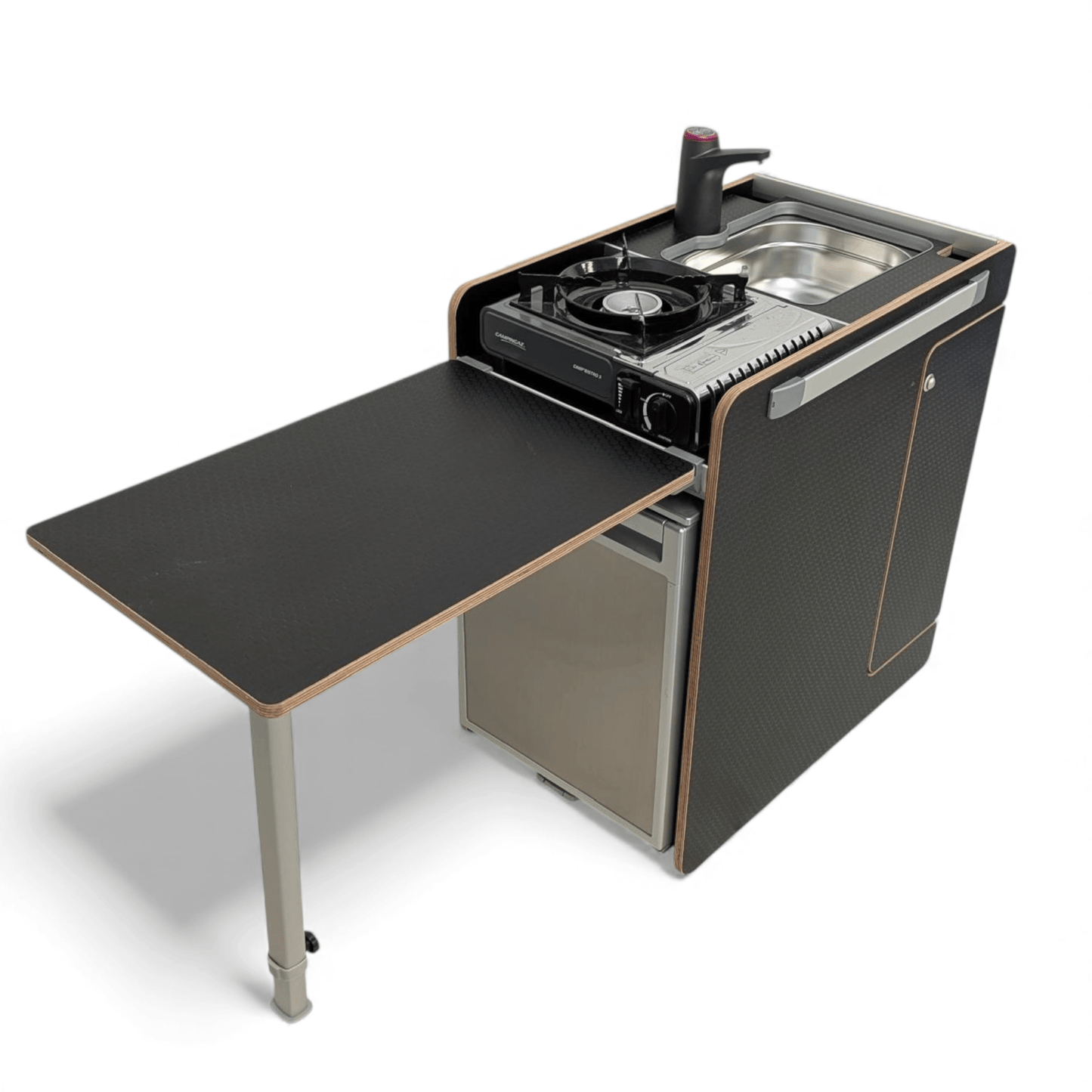 NEW Vangear stove CRX - Pod 3.0 campervan fridge pod - Black or Carbon Grey (fridge not included) - Vangear UK