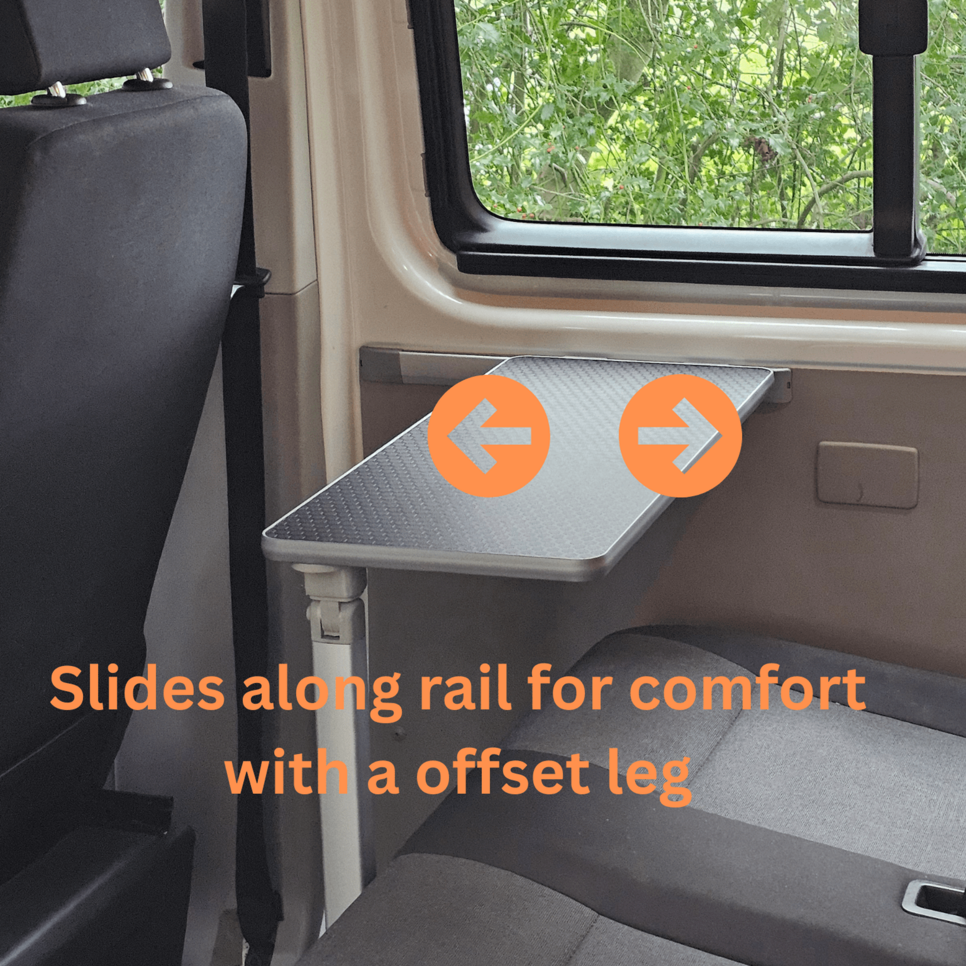 NEW VW Kombi Table and Rail Set for Volkswagen Kombi T5 T6 T6.1 - Vangear UK