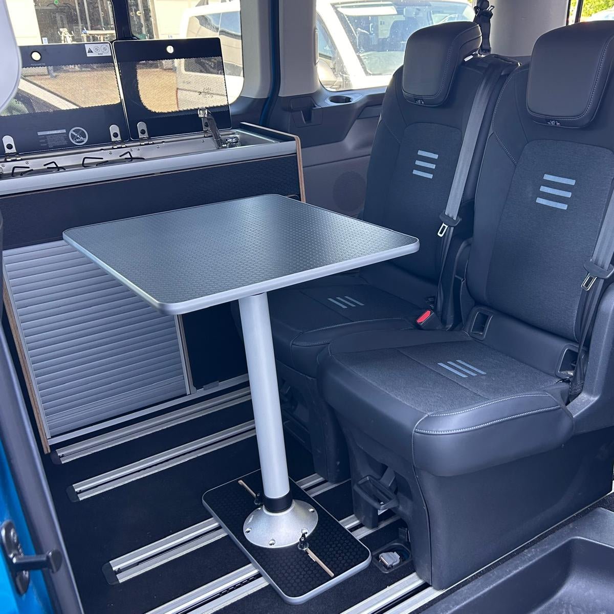 NEW VW T7 Multivan - Ford Tourneo - Vangear campervan table & stand - Vangear UK