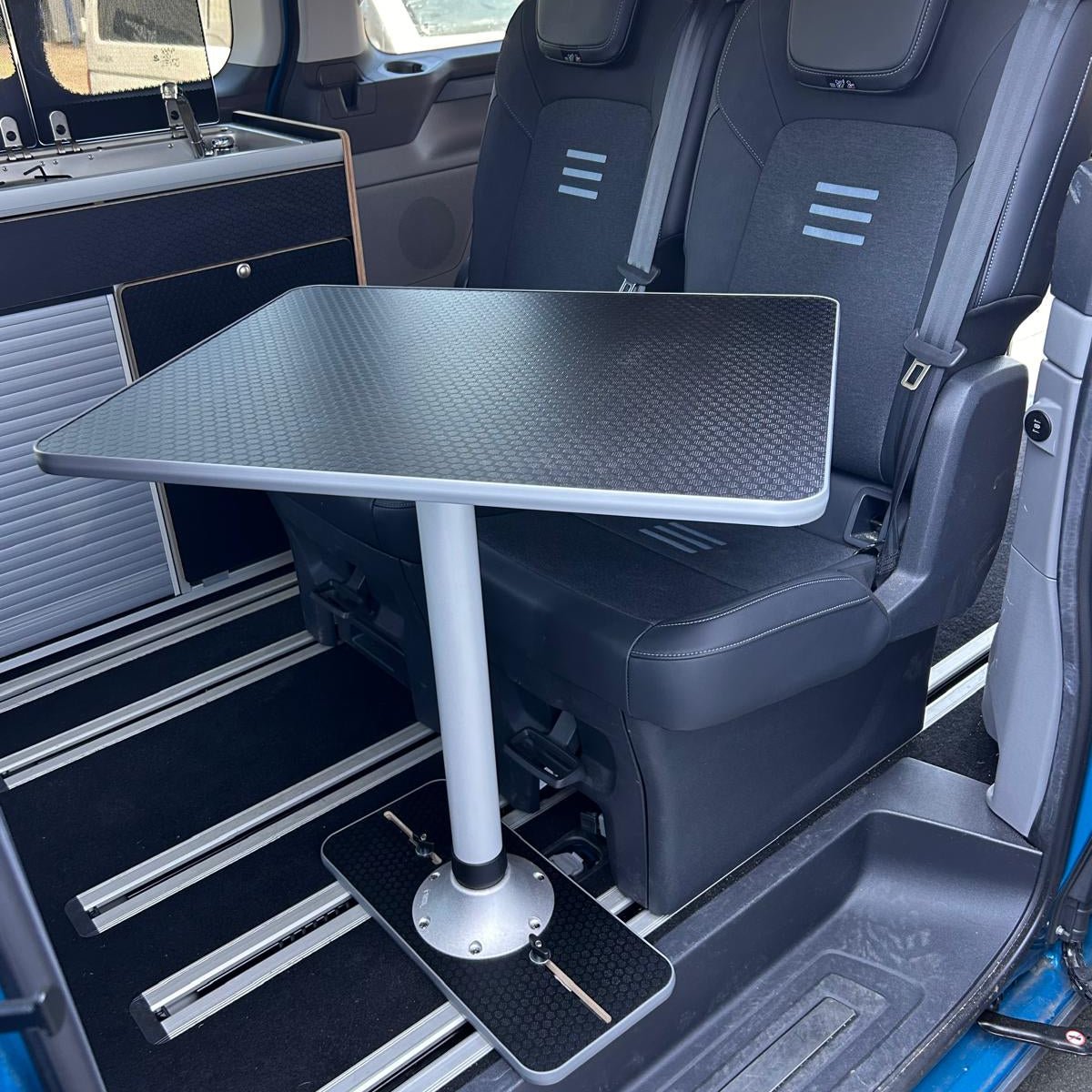 NEW VW T7 Multivan - Ford Tourneo - Vangear campervan table & stand - Vangear UK