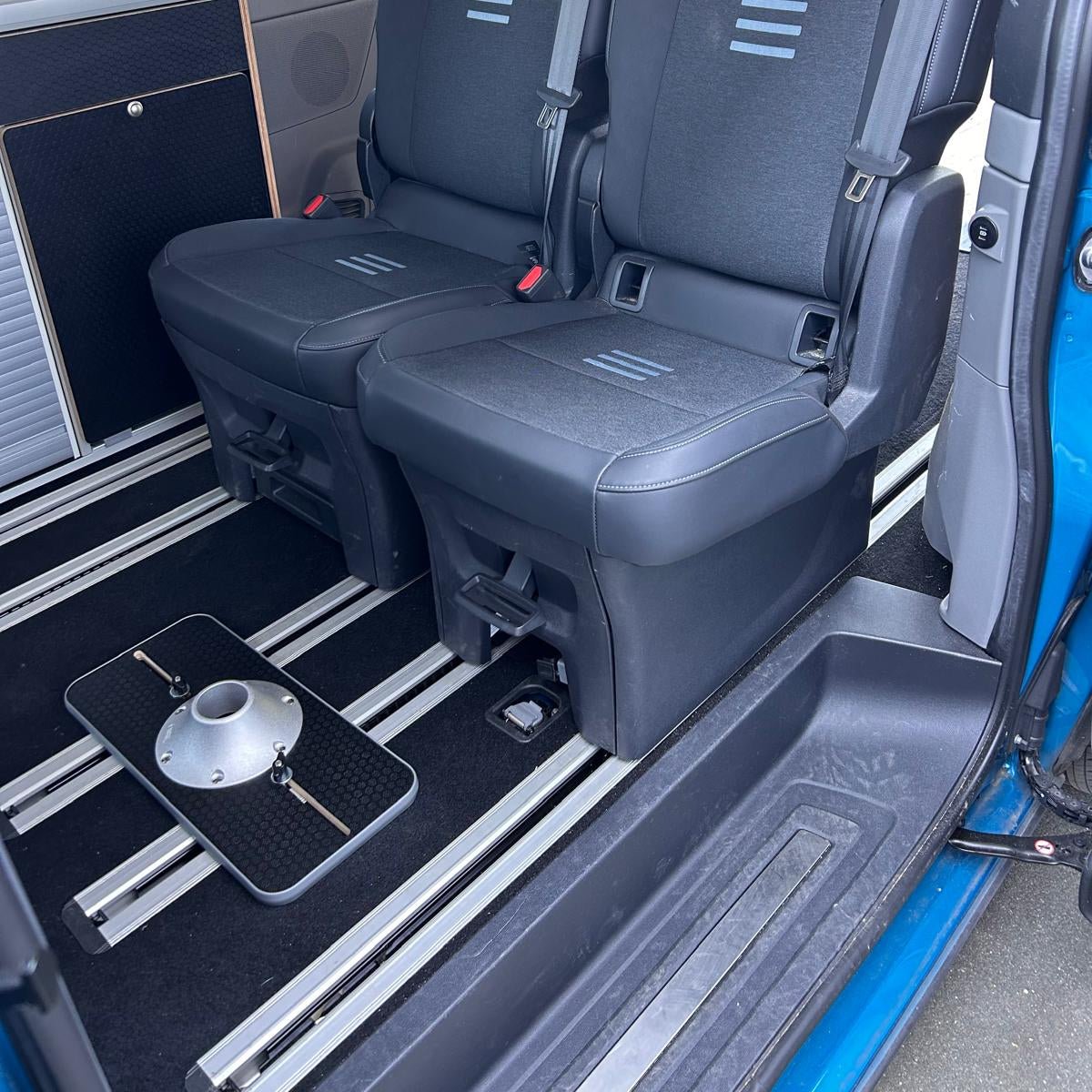 NEW VW T7 Multivan - Ford Tourneo - Vangear campervan table & stand - Vangear UK