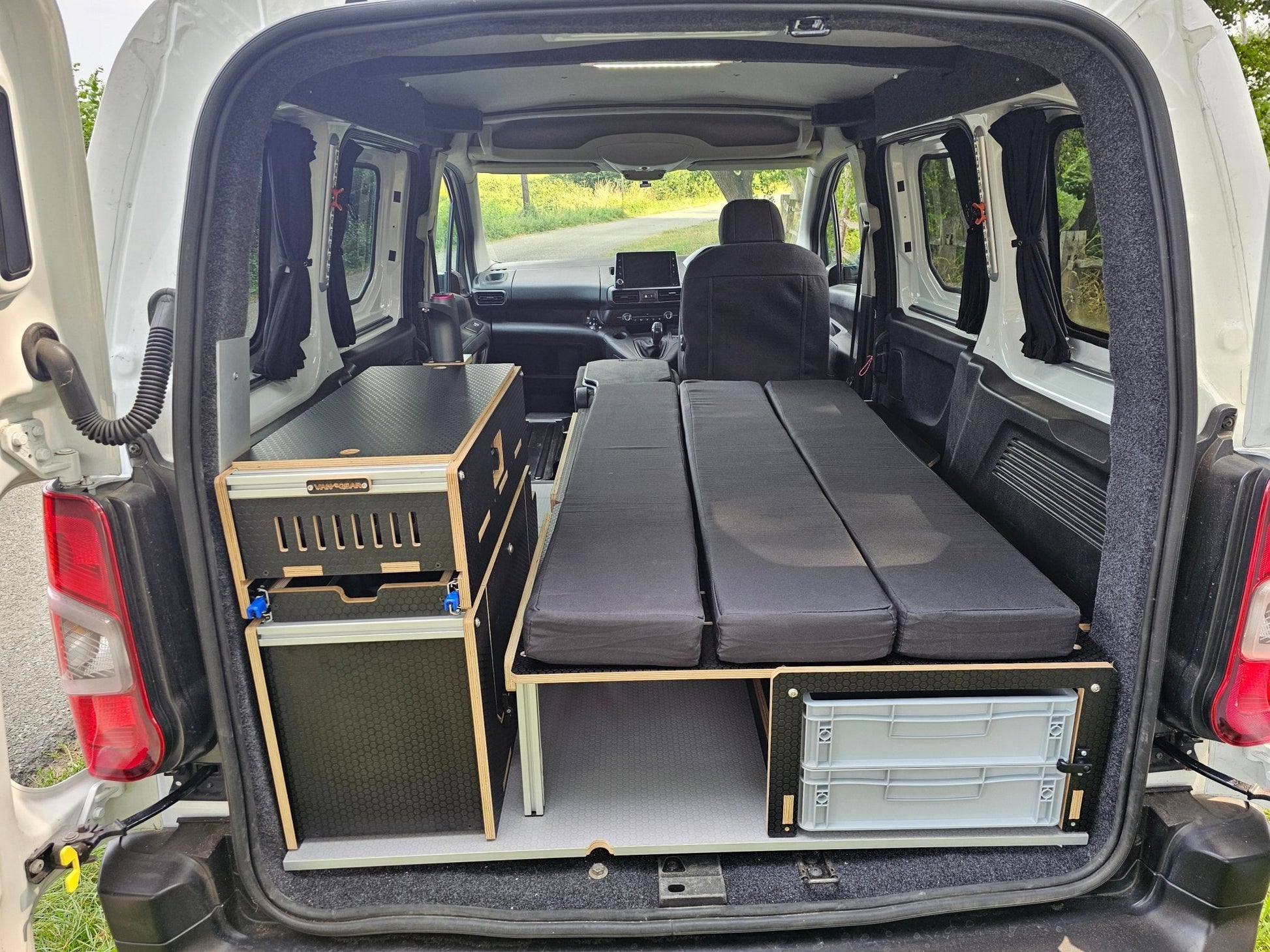 Peugeot Partner/Citroen Berlingo Compact - Bed 1.1 by Vangear - campervan bed (SWB L1) - Vangear UK