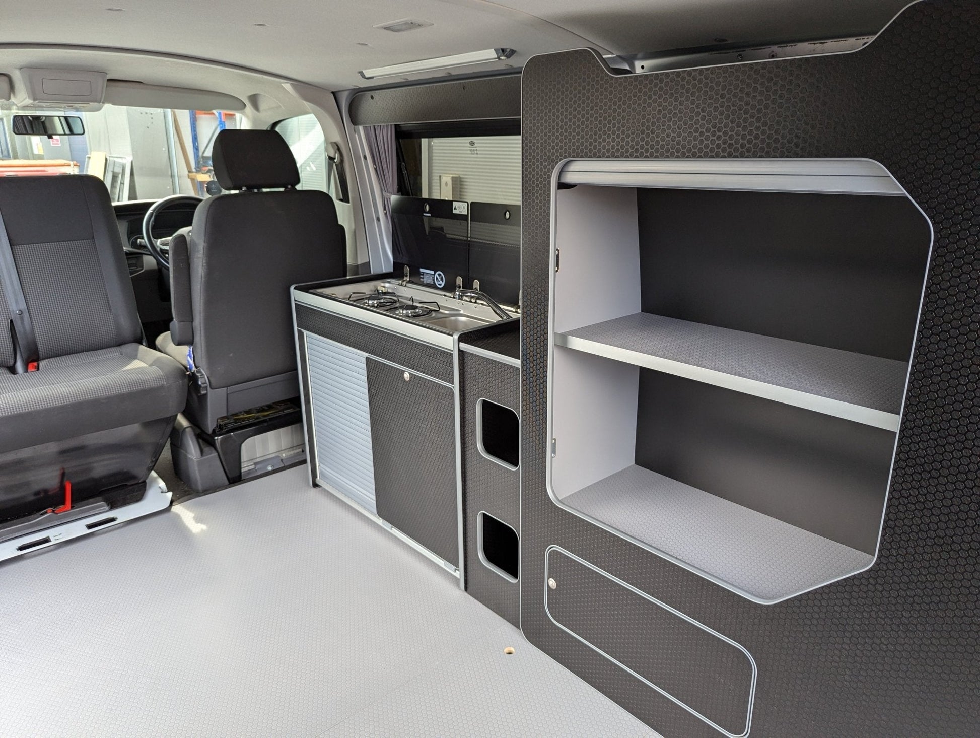 Rear - Pod (Large version for panel vans) to make a modular campervan system - Vangear UK