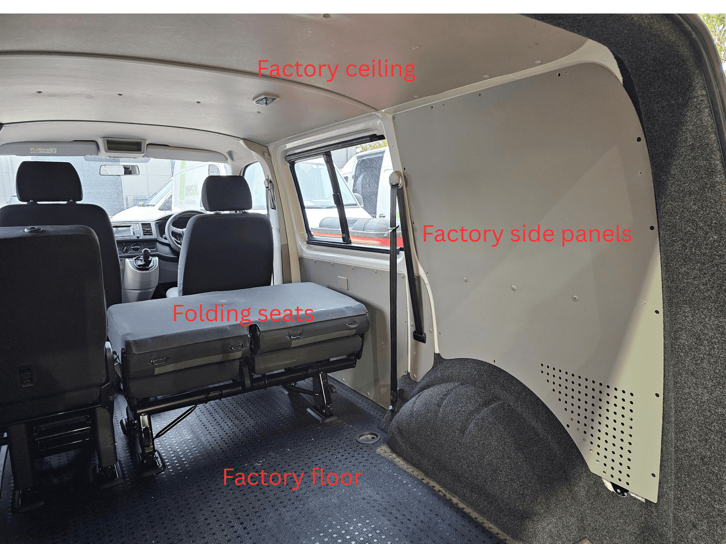 SEPT SALE Volkswagen T5 T6 T6.1 Kombi - crew cab conversion pack (USED)(Supply & fit at our workshop) - Vangear UK