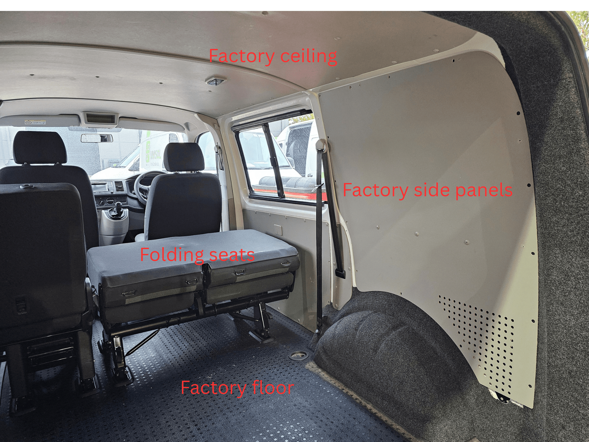SEPT SALE Volkswagen T5 T6 T6.1 Kombi - crew cab conversion pack (USED)(Supply & fit at our workshop) - Vangear UK
