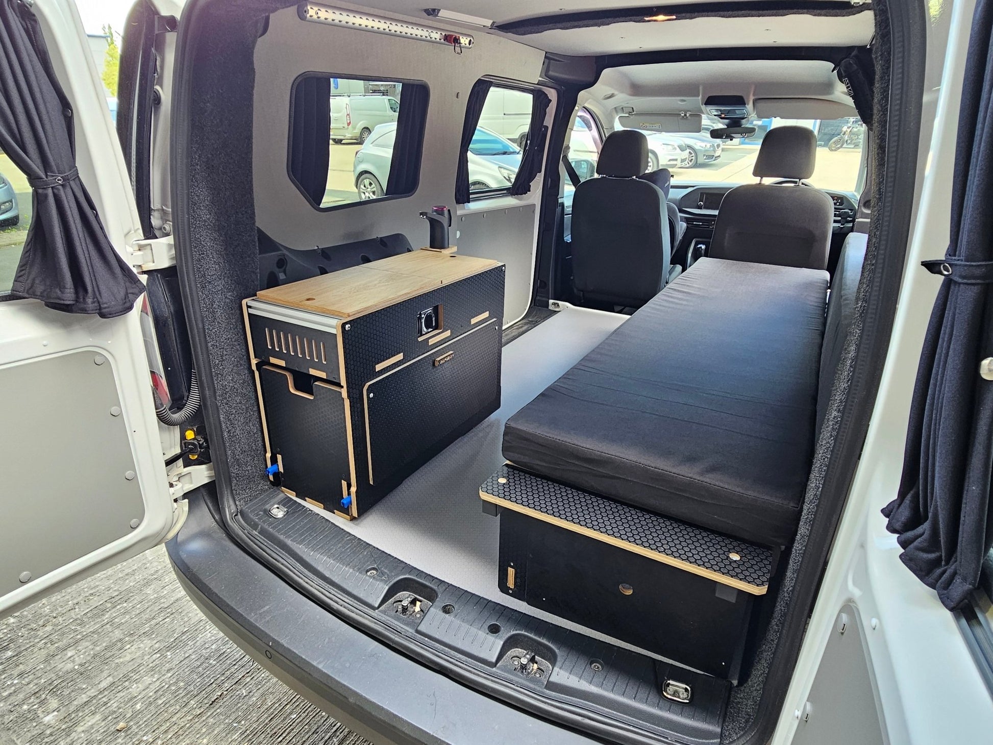Vangear Caddy - Pod 1.1 sliding campervan kitchen - Vangear UK