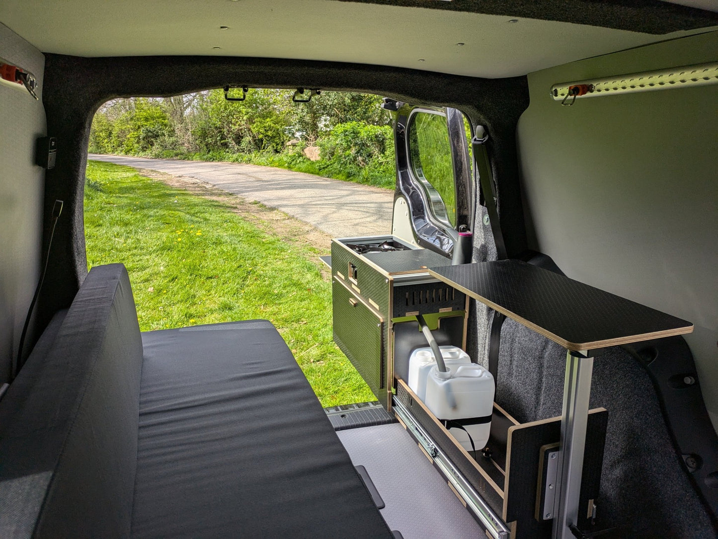 Vangear Caddy - Pod 1.1 sliding campervan kitchen - Vangear UK
