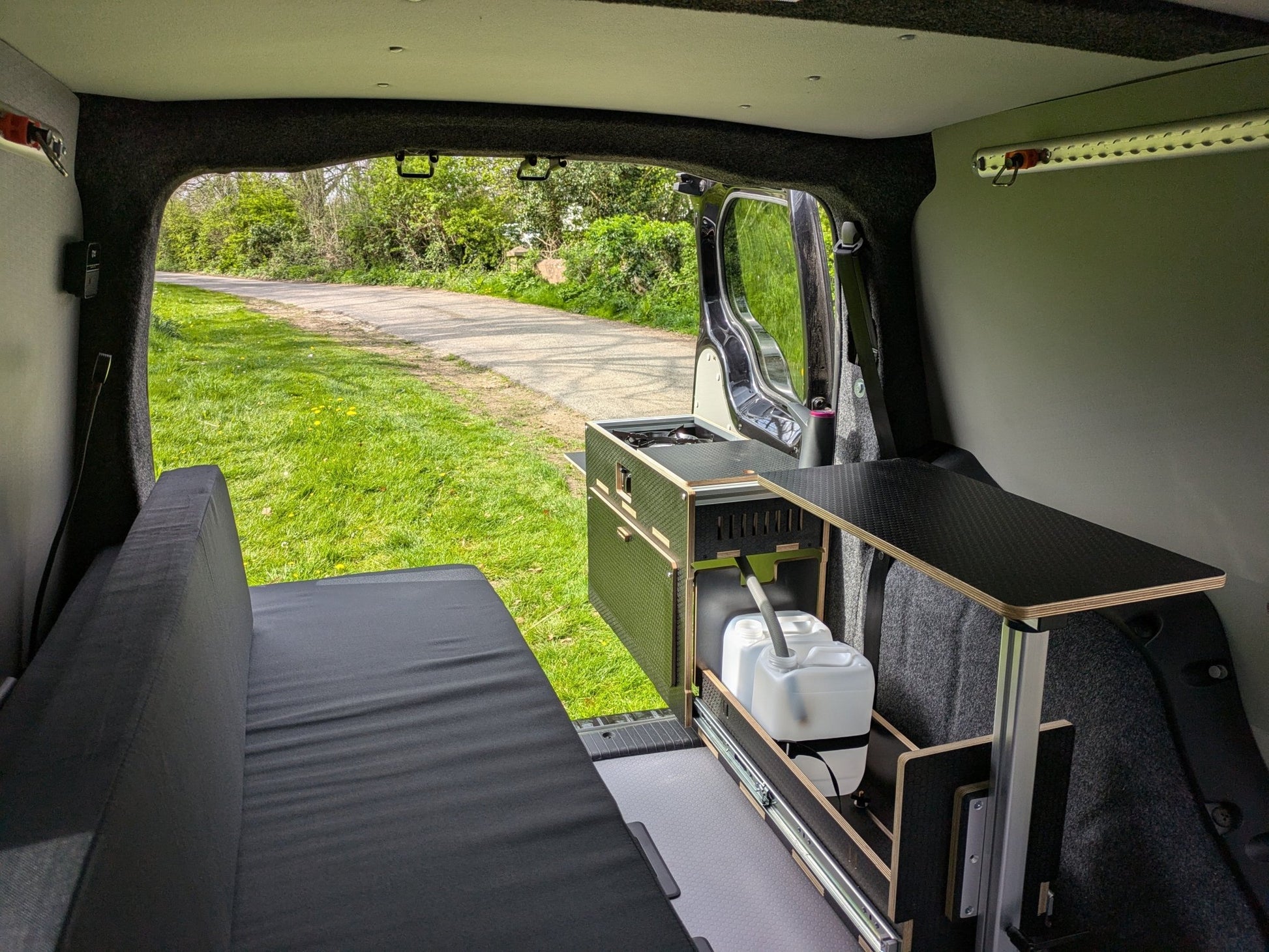 Vangear Caddy - Pod 1.1 sliding campervan kitchen - Vangear UK