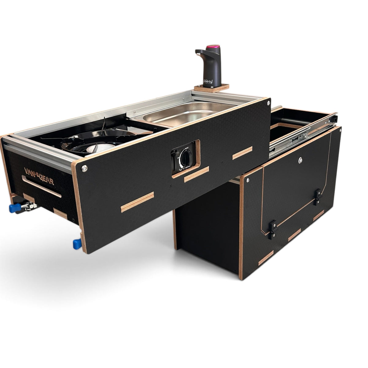 Vangear Caddy-Pod 2.0 sliding campervan kitchen - Vangear UK