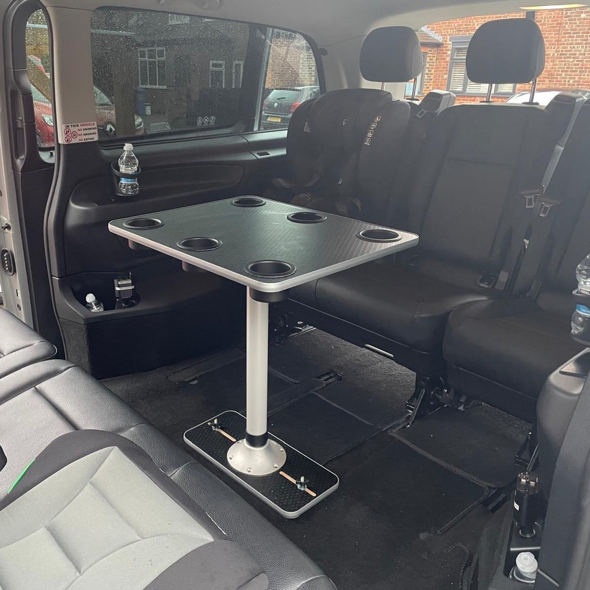 Vangear Campervan Table & Stand with 6 Cup Holders - Vangear UK