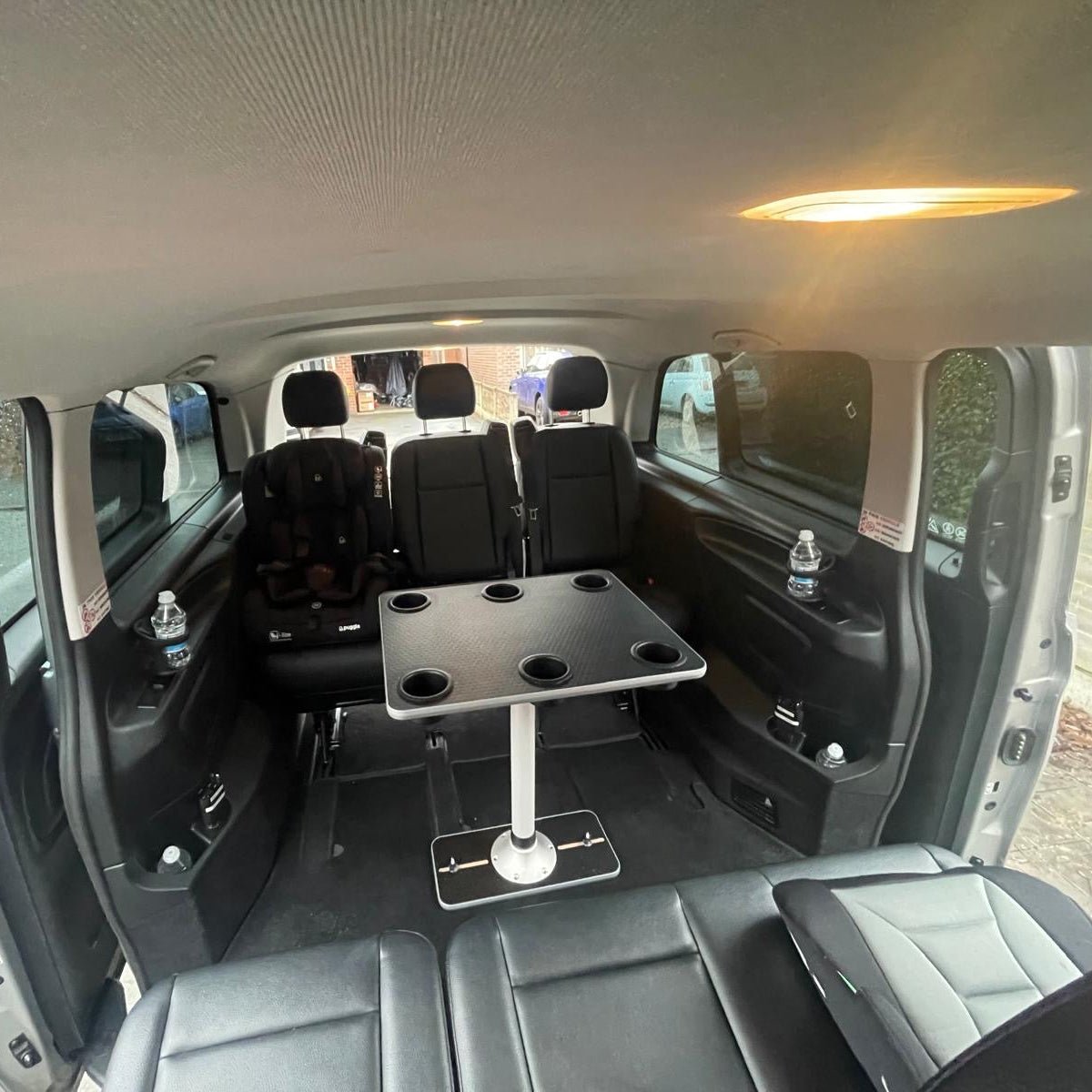 Vangear Campervan Table & Stand with 6 Cup Holders - Vangear UK