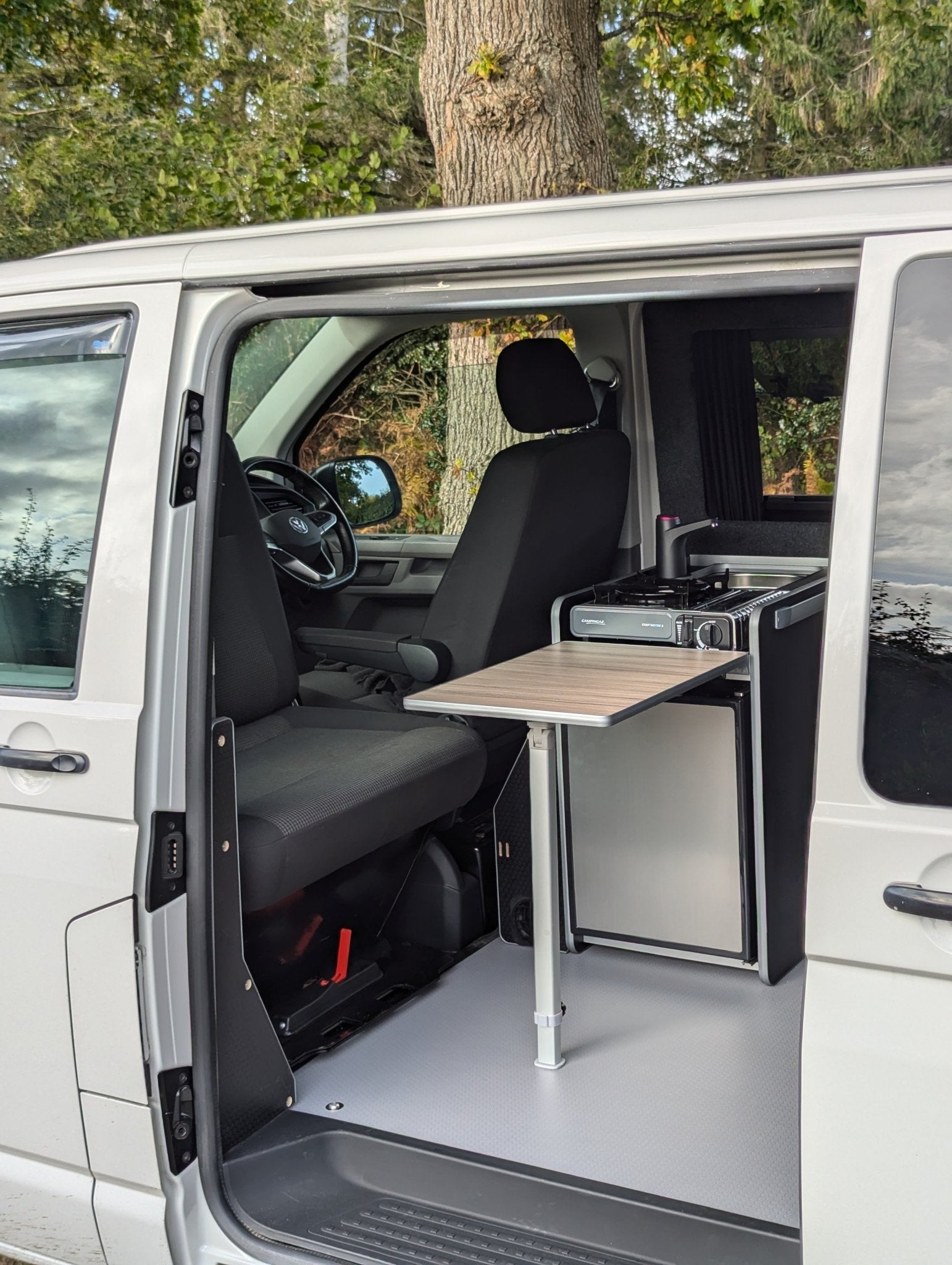 Vangear CRX - Pod 2.2 campervan fridge pod - Black or Grey (fridge not included) - Vangear UK