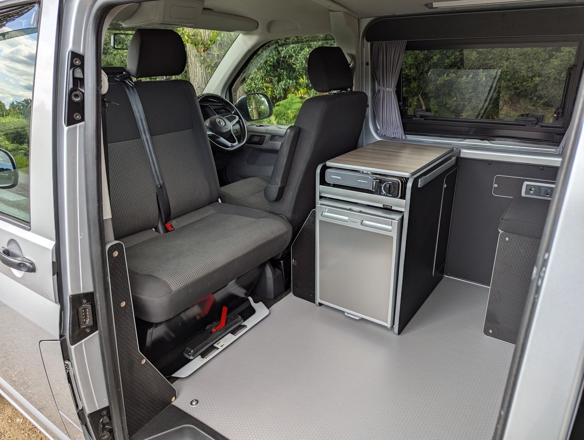 Vangear CRX - Pod 2.2 campervan fridge pod - Black or Grey (fridge not included) - Vangear UK