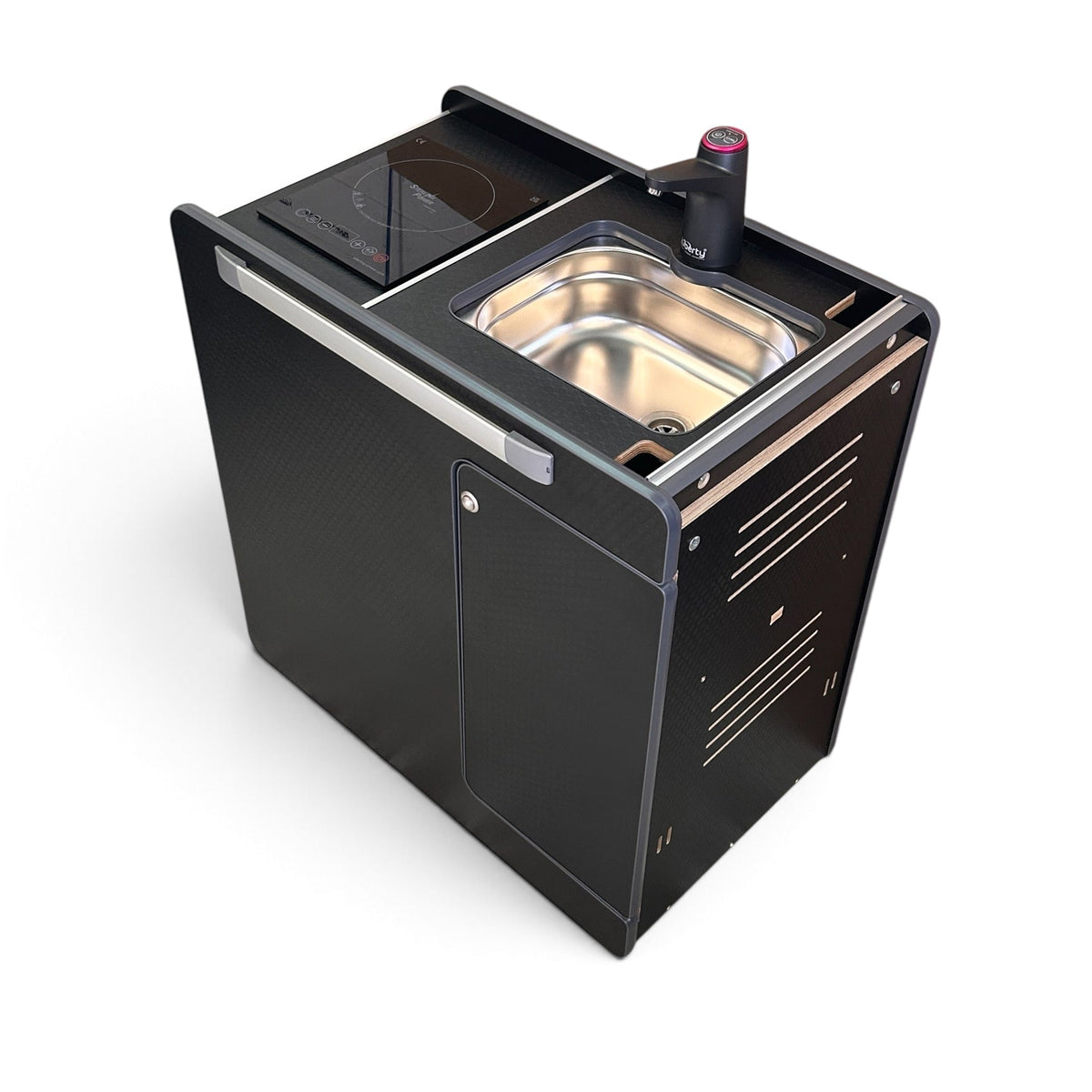 Vangear Electric CRX-Pod 3.1 campervan fridge pod - Black or Carbon Grey (fridge not included) - Vangear UK