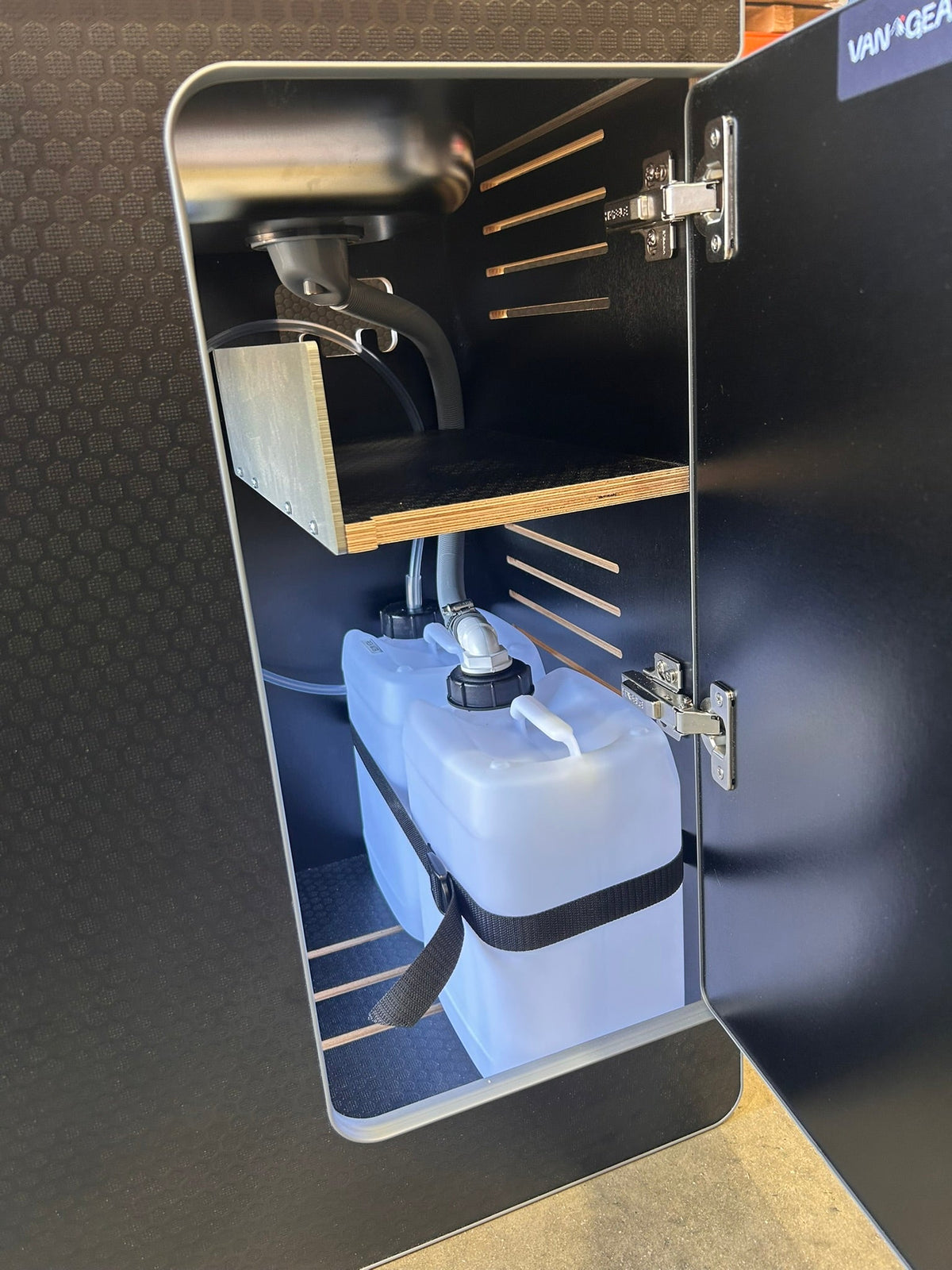 Vangear Electric CRX-Pod 3.1 campervan fridge pod - Black or Carbon Grey (fridge not included) - Vangear UK