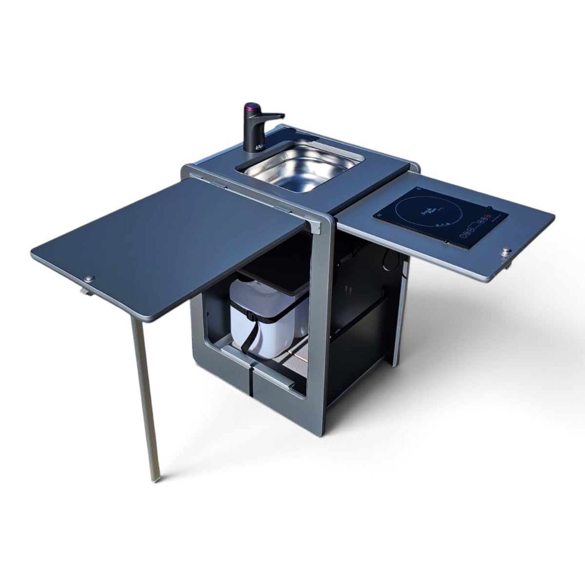 Vangear Electric Mini-Pod Campervan Kitchen Pod 3.0 - Black or Carbon Grey - Vangear UK