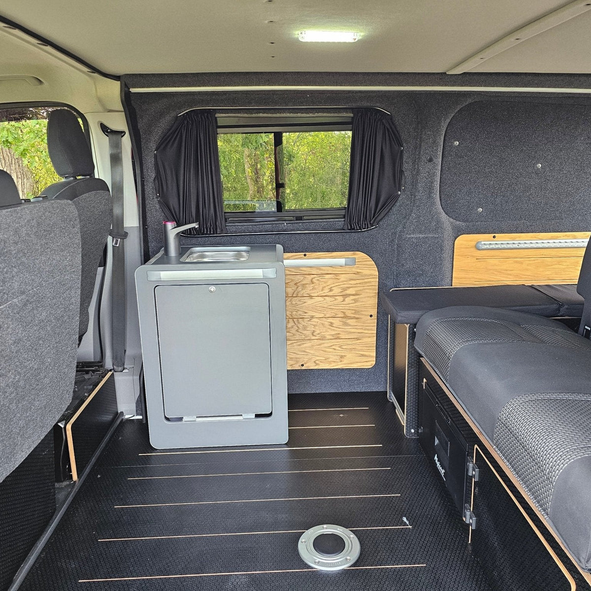 Vangear Electric Mini-Pod Campervan Kitchen Pod 3.1 - Black or Carbon Grey - Vangear UK