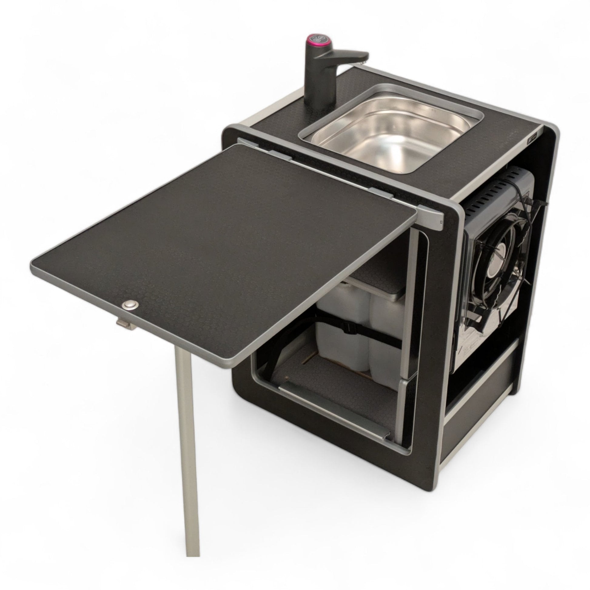 Vangear Mini - Pod 2.2 Campervan Kitchen Pod (Black) NEW 2.2 - Vangear UK