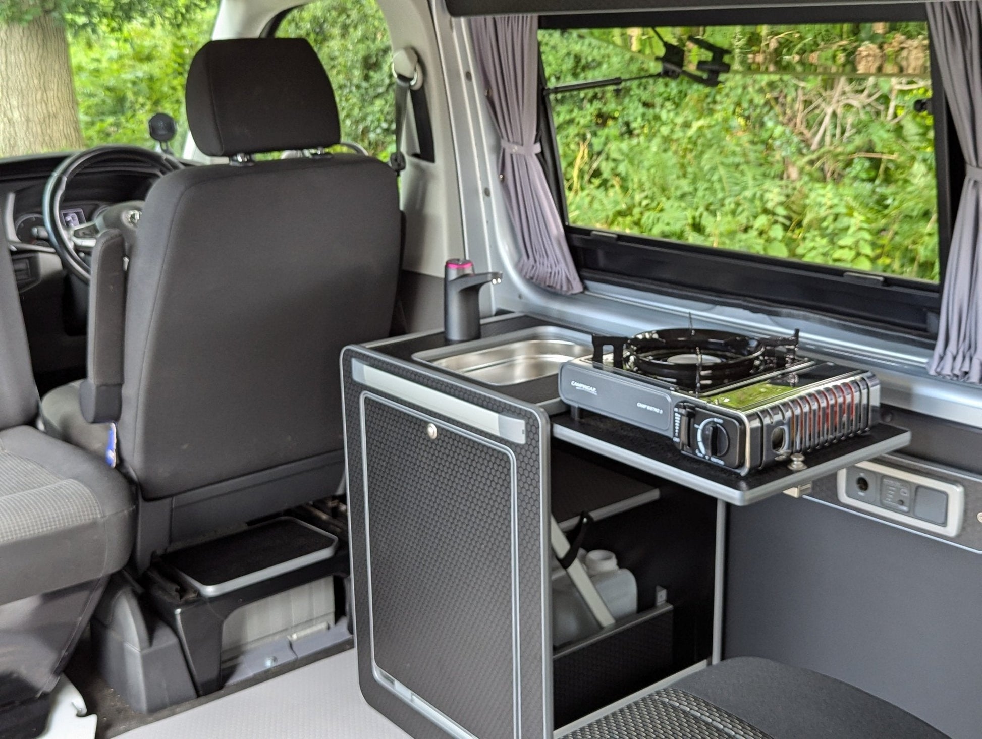 Vangear Mini - Pod 2.2 Campervan Kitchen Pod (Black) NEW 2.2 - Vangear UK