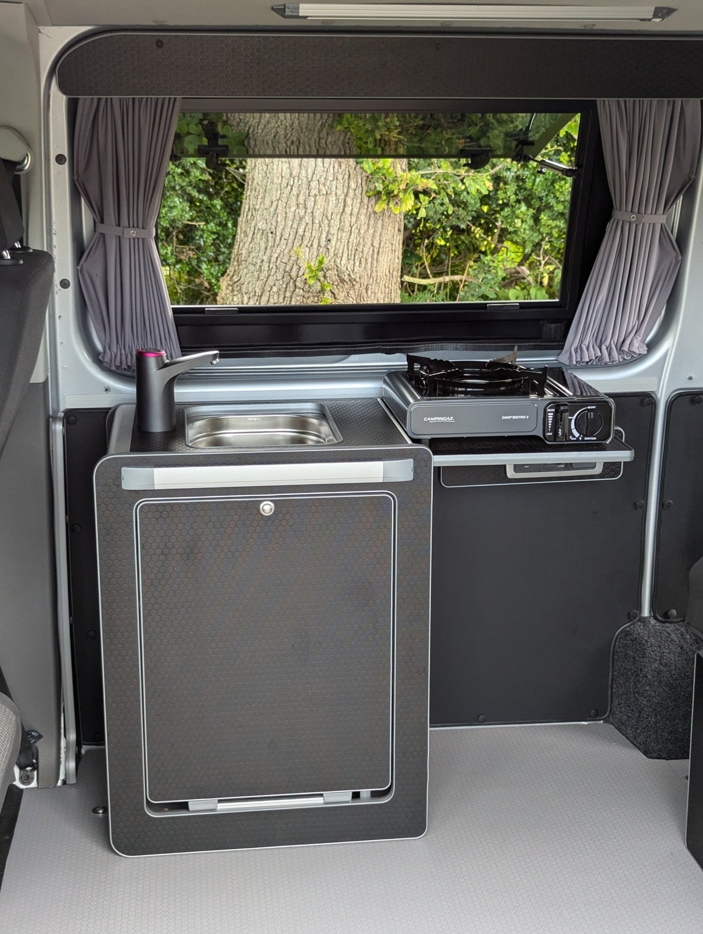 Vangear Mini - Pod 2.2 Campervan Kitchen Pod (Black) NEW 2.2 - Vangear UK