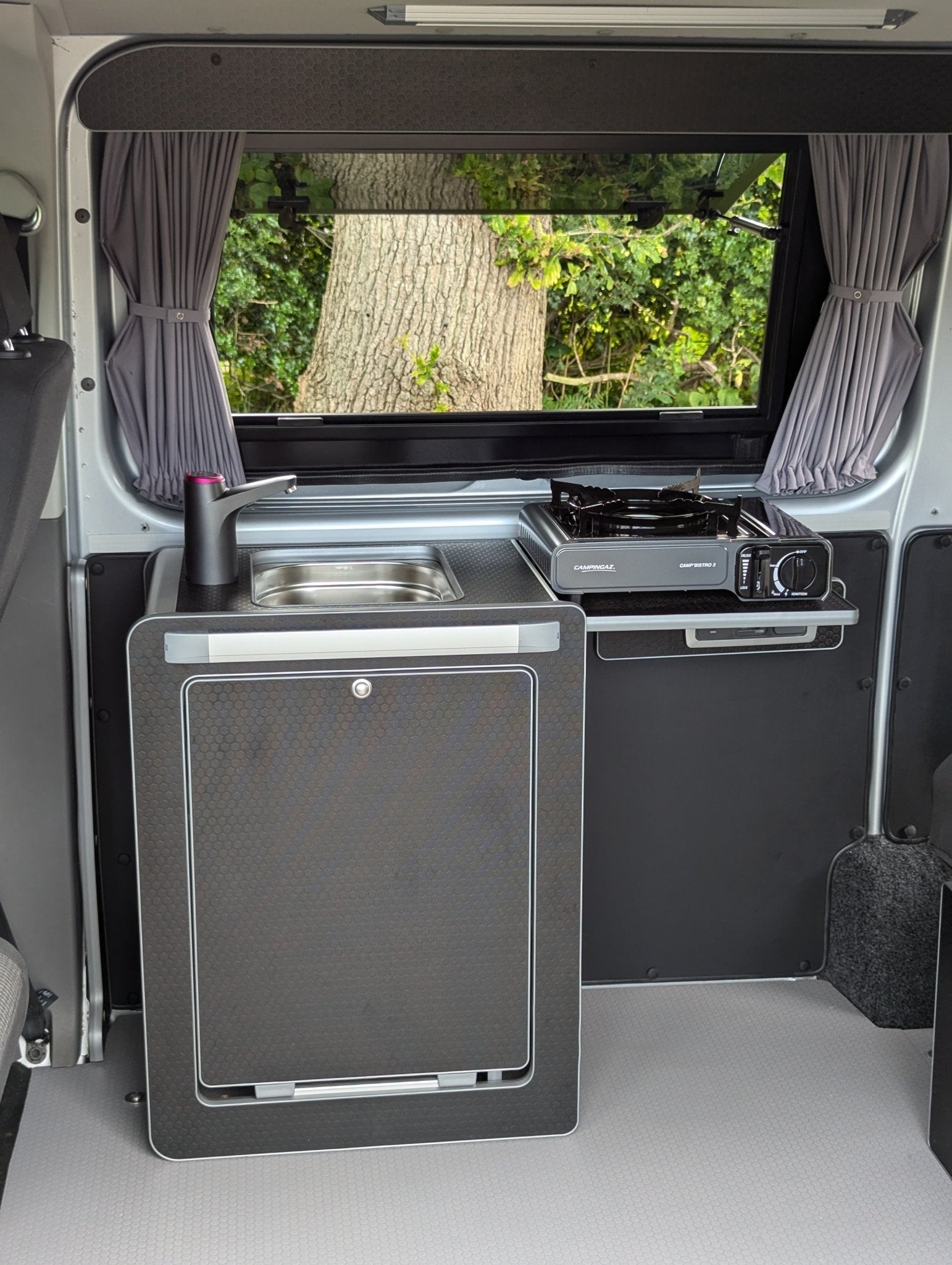 Vangear Mini - Pod 2.2 Campervan Kitchen Pod (Black) NEW 2.2 - Vangear UK