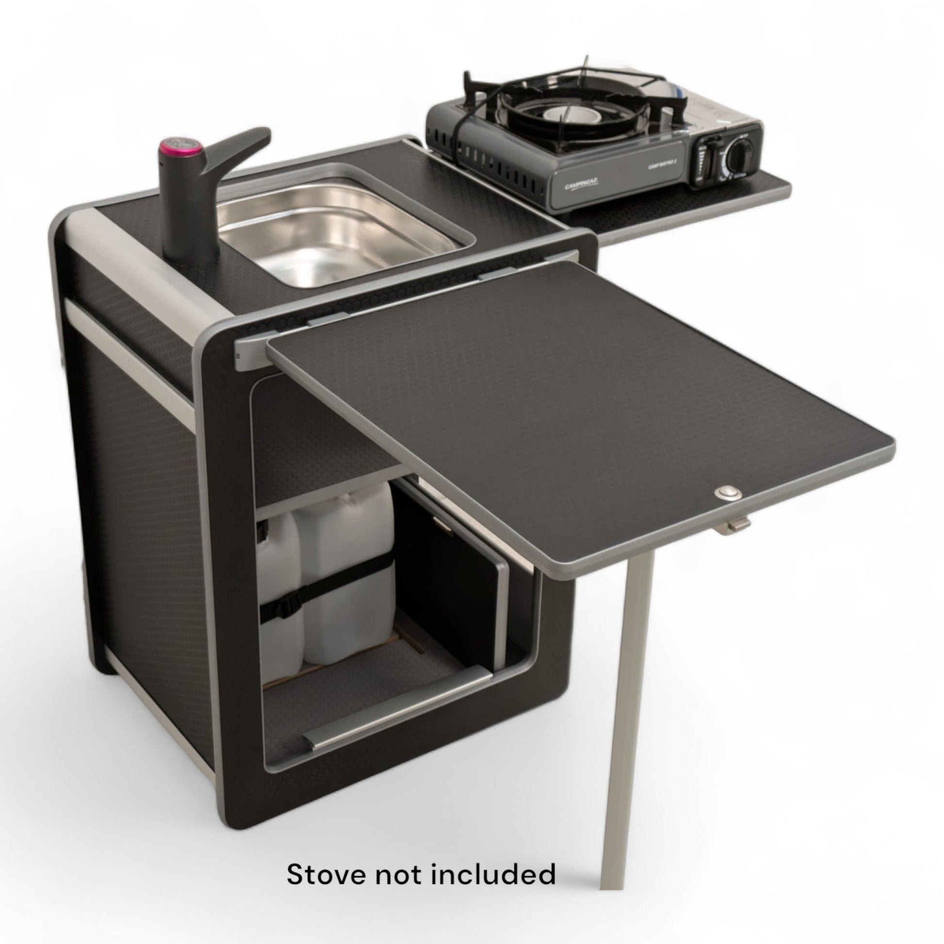 Vangear Mini - Pod 2.2 Campervan Kitchen Pod (Black) NEW 2.2 - Vangear UK