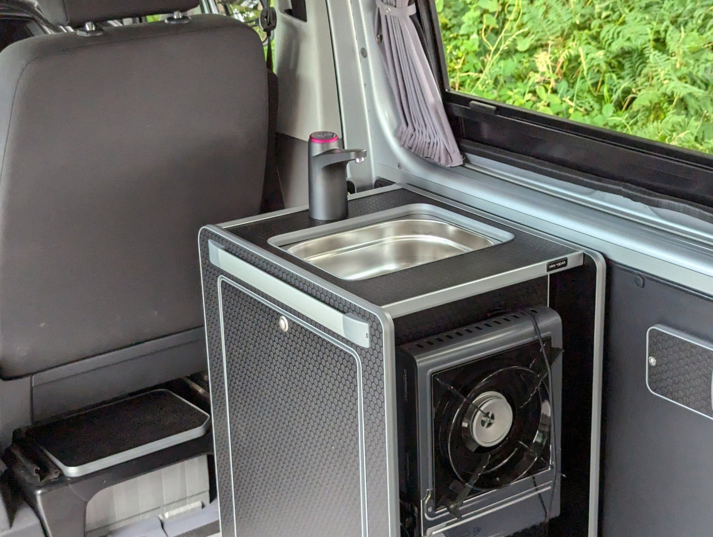 Vangear Mini - Pod 2.2 Campervan Kitchen Pod (Black) NEW 2.2 - Vangear UK