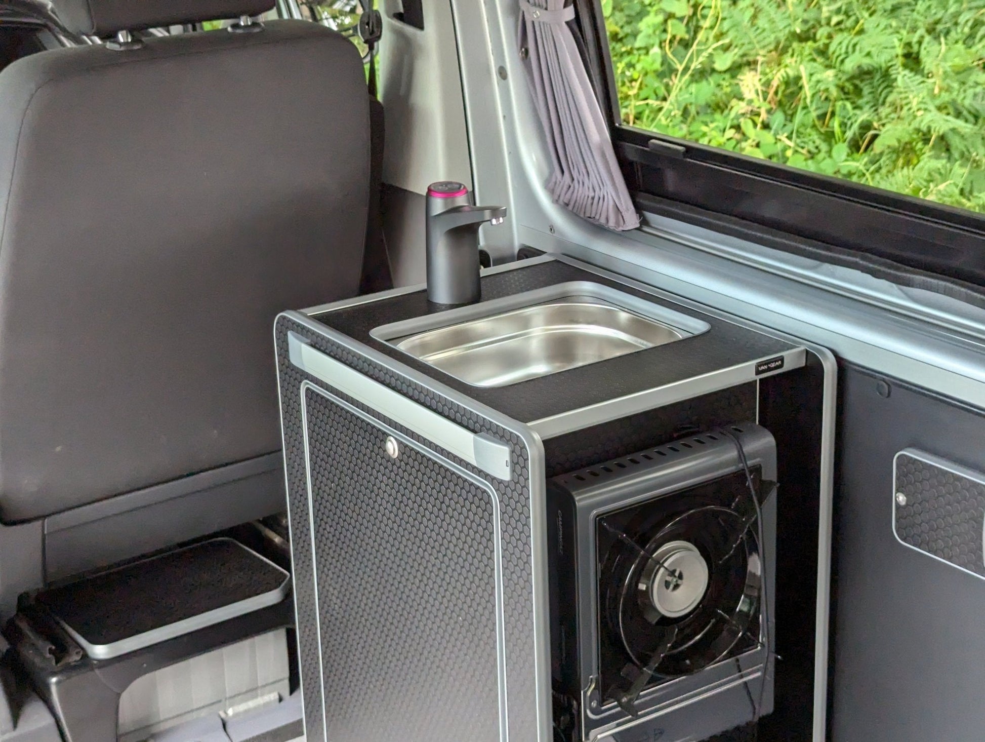 Vangear Mini - Pod 2.2 Campervan Kitchen Pod (Black) NEW 2.2 - Vangear UK