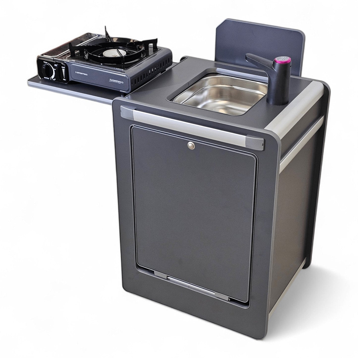 Vangear Mini - Pod Campervan Kitchen Pod 3.0 - Black or Carbon Grey - Vangear UK