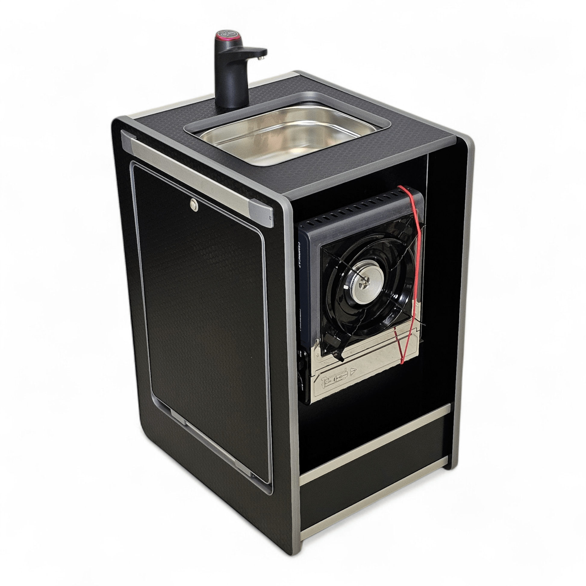 Vangear Mini - Pod Campervan Kitchen Pod 3.0 - Black or Carbon Grey - Vangear UK