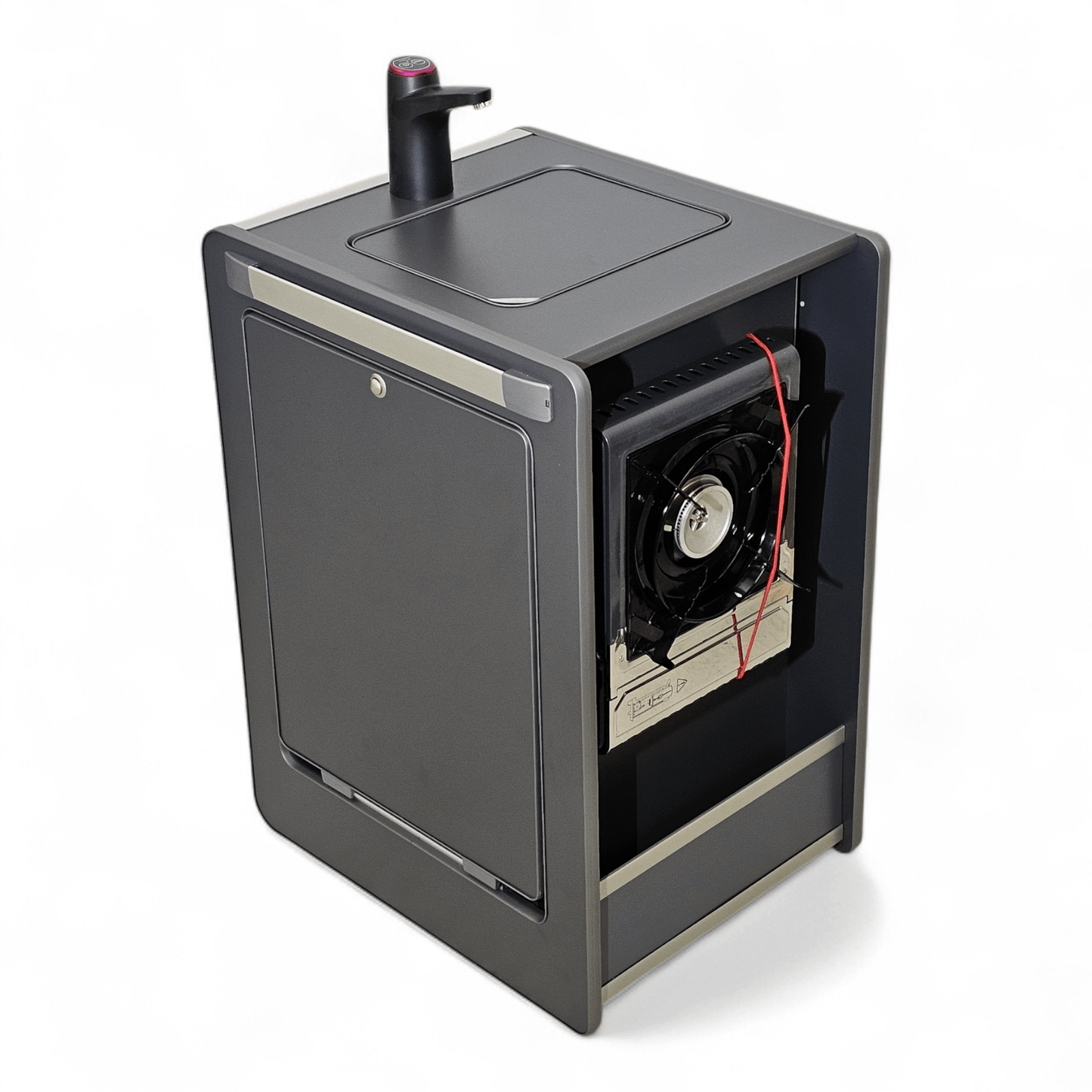 Vangear Mini - Pod Campervan Kitchen Pod 3.0 - Black or Carbon Grey - Vangear UK