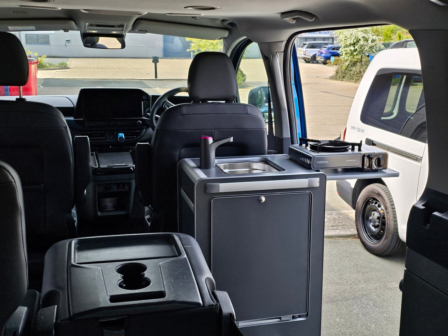 Vangear Mini - Pod Campervan Kitchen Pod 3.0 - Black or Carbon Grey - Vangear UK