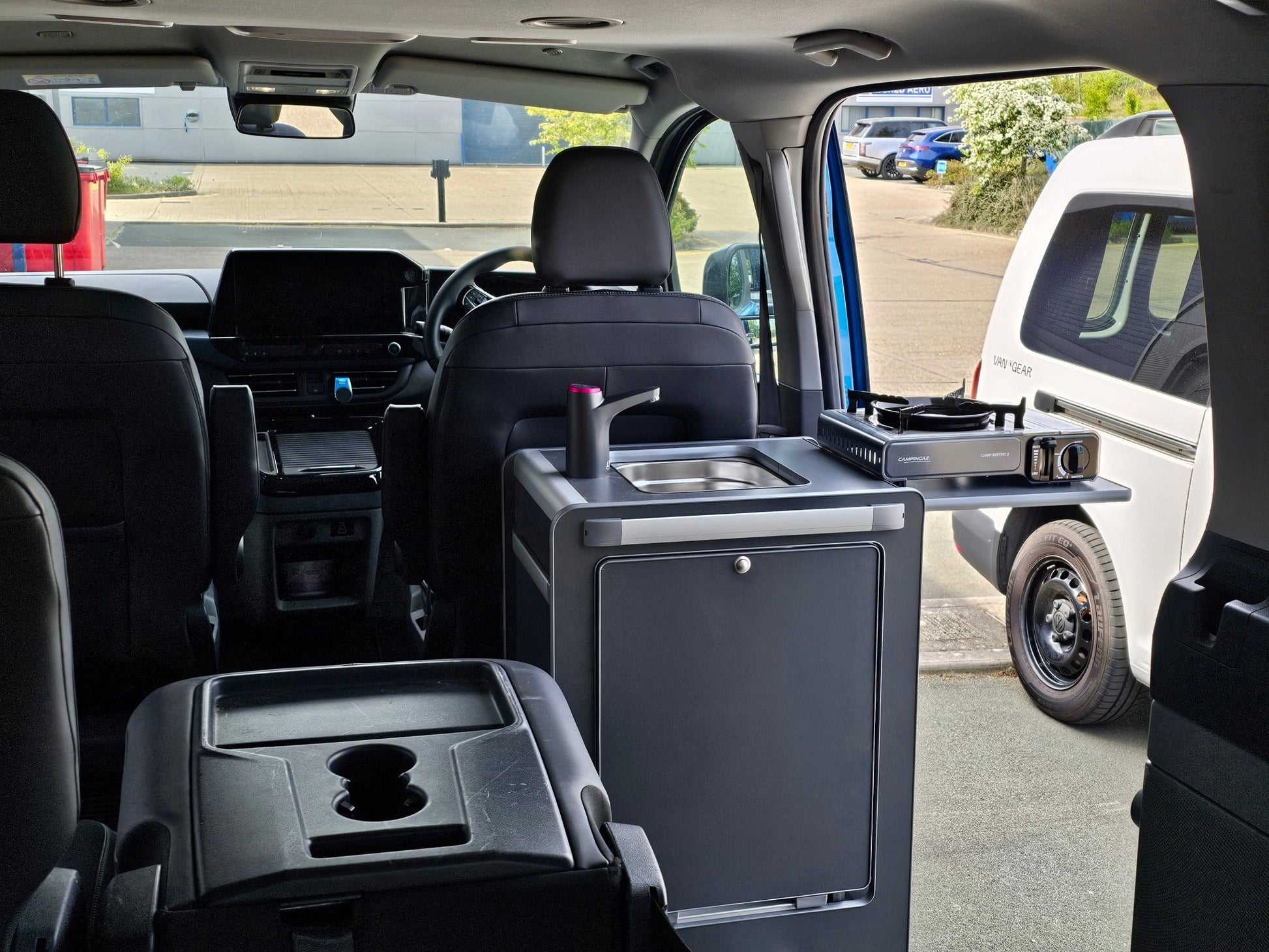 Vangear Mini - Pod Campervan Kitchen Pod 3.0 - Black or Carbon Grey - Vangear UK