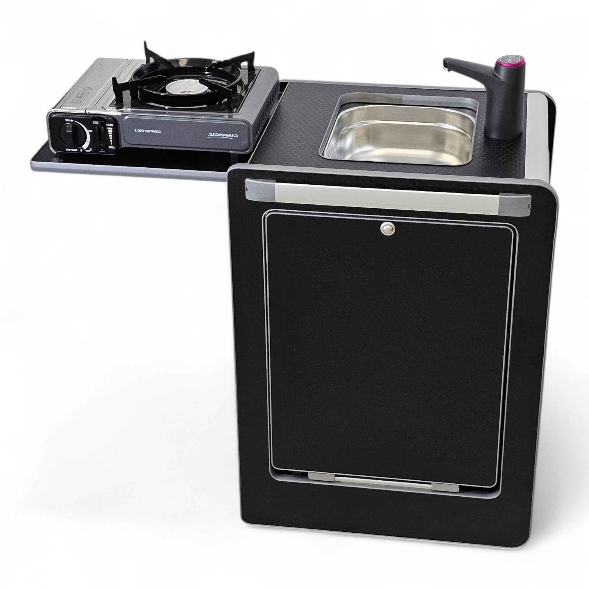 Vangear Mini - Pod Campervan Kitchen Pod 3.0 - Black or Carbon Grey - Vangear UK