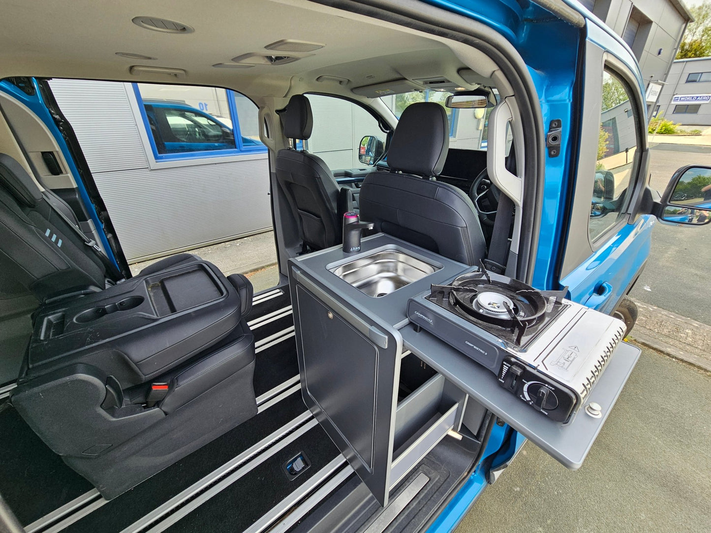 Vangear Mini - Pod Campervan Kitchen Pod 3.0 - Black or Carbon Grey - Vangear UK