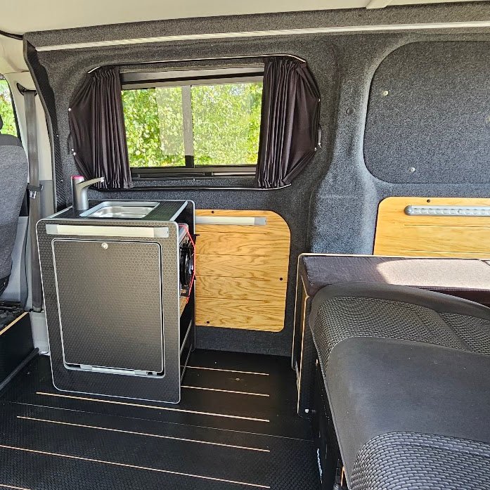 Vangear Mini-Pod Campervan Kitchen Pod 3.0 - Black or Carbon Grey - Vangear UK