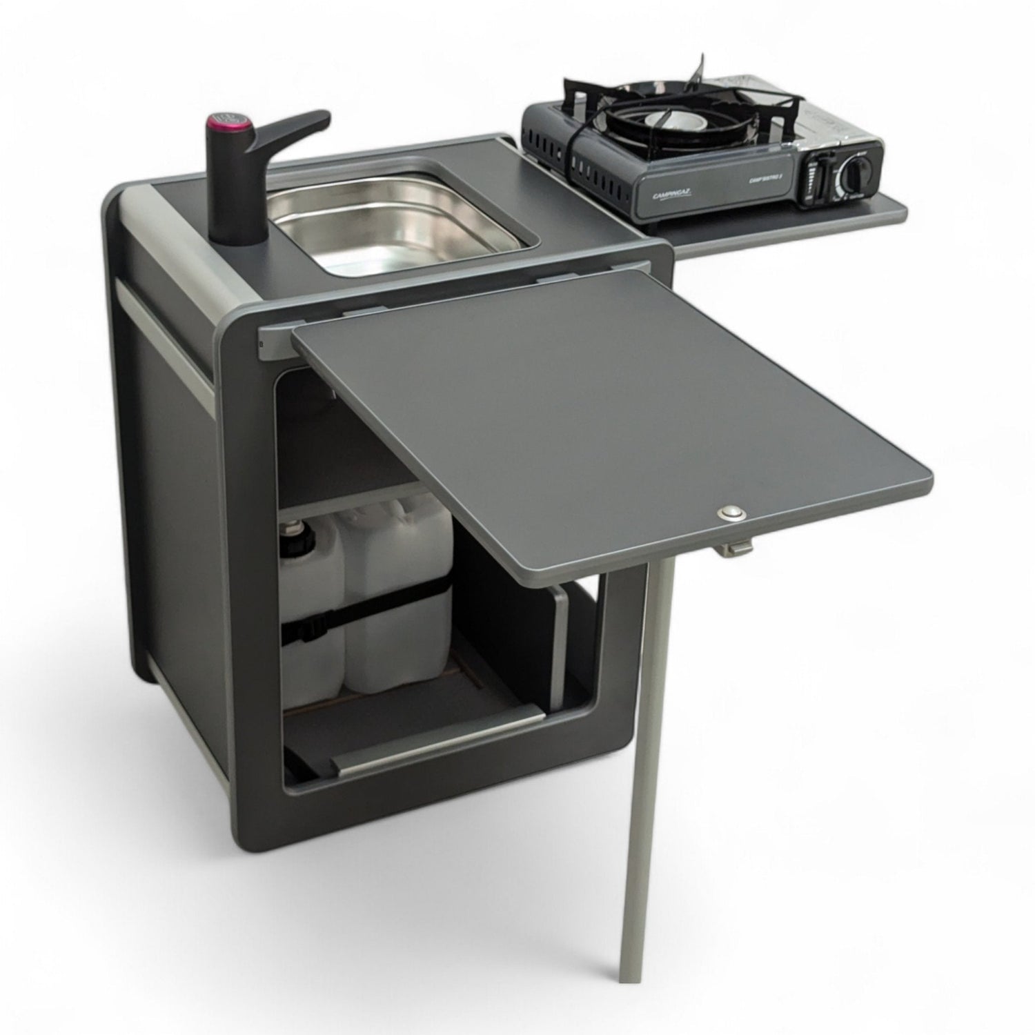 Vangear Mini - Pod Campervan Kitchen Pod (NEW Carbon Grey) gen2.2 - Vangear UK