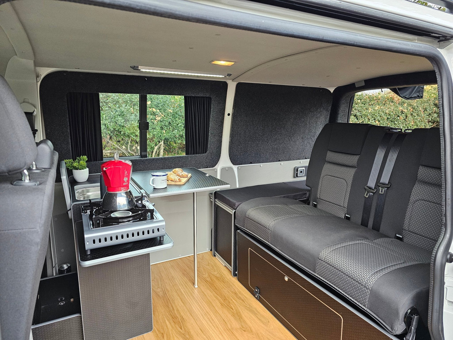 Vangear Nano - Pod Campervan Kitchen 2.2 - Black or Grey - Vangear UK