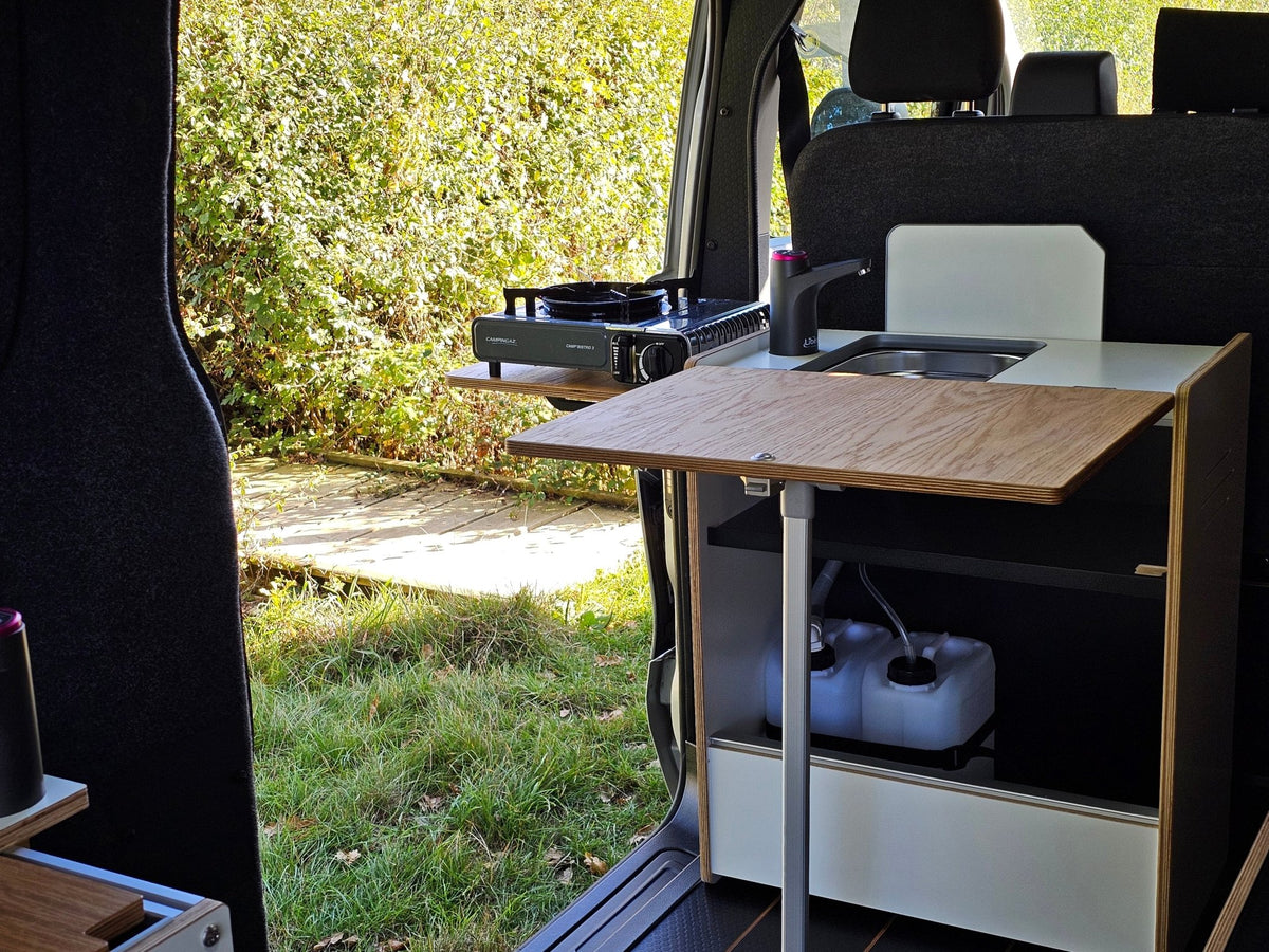 Vangear Nano-Pod Campervan Kitchen 3.0 White and oak - Vangear UK