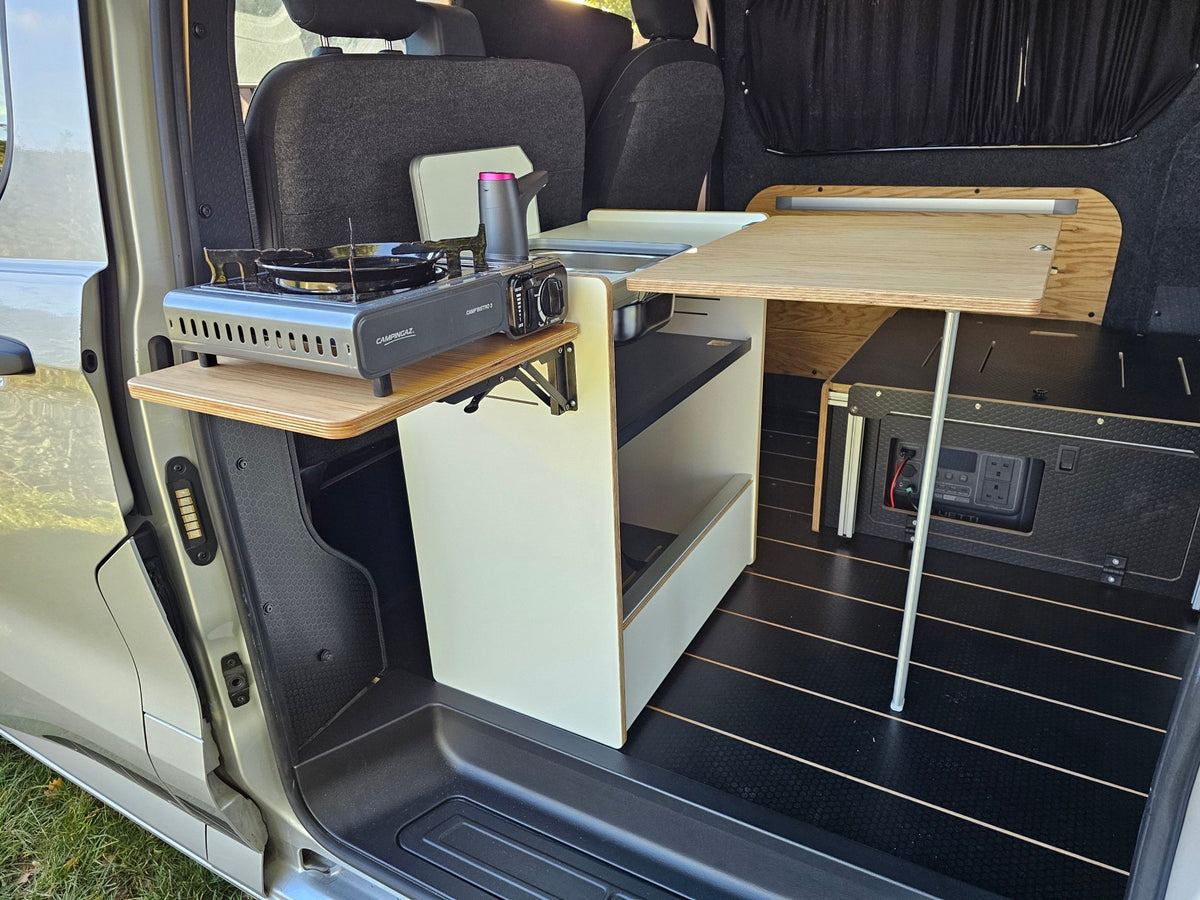 Vangear Nano-Pod Campervan Kitchen 3.0 White and oak - Vangear UK