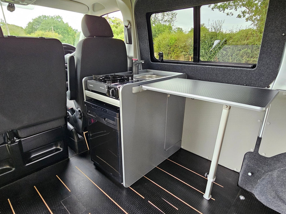 Vangear stove CRX-Pod 3.0 campervan kitchen fridge pod - Black or Carbon Grey (fridge not included) - Vangear UK