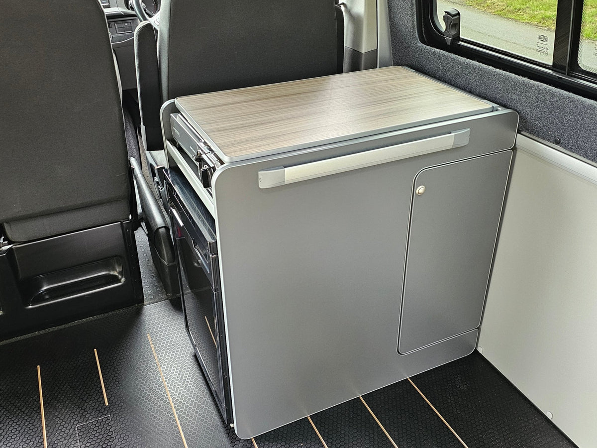 Vangear stove CRX-Pod 3.0 campervan kitchen fridge pod - Black or Carbon Grey (fridge not included) - Vangear UK