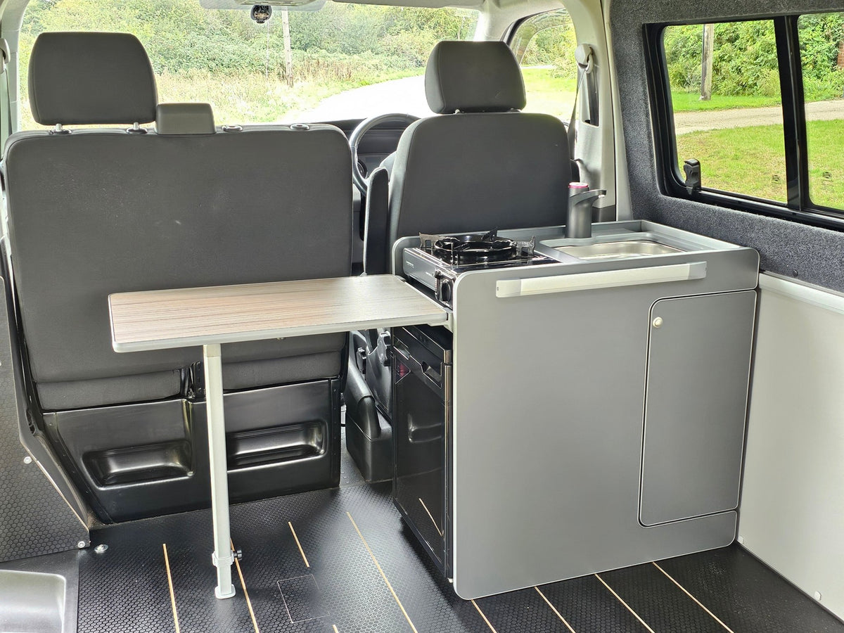 Vangear stove CRX-Pod 3.0 campervan kitchen fridge pod - Black or Carbon Grey (fridge not included) - Vangear UK