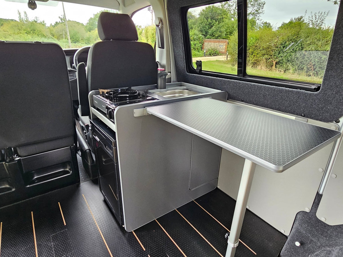Vangear stove CRX-Pod 3.0 campervan kitchen fridge pod - Black or Carbon Grey (fridge not included) - Vangear UK