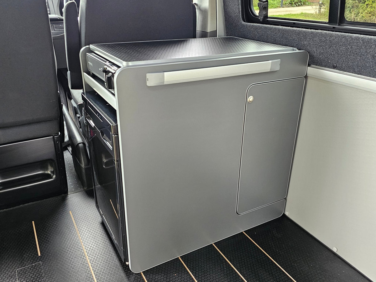 Vangear stove CRX-Pod 3.0 campervan kitchen fridge pod - Black or Carbon Grey (fridge not included) - Vangear UK